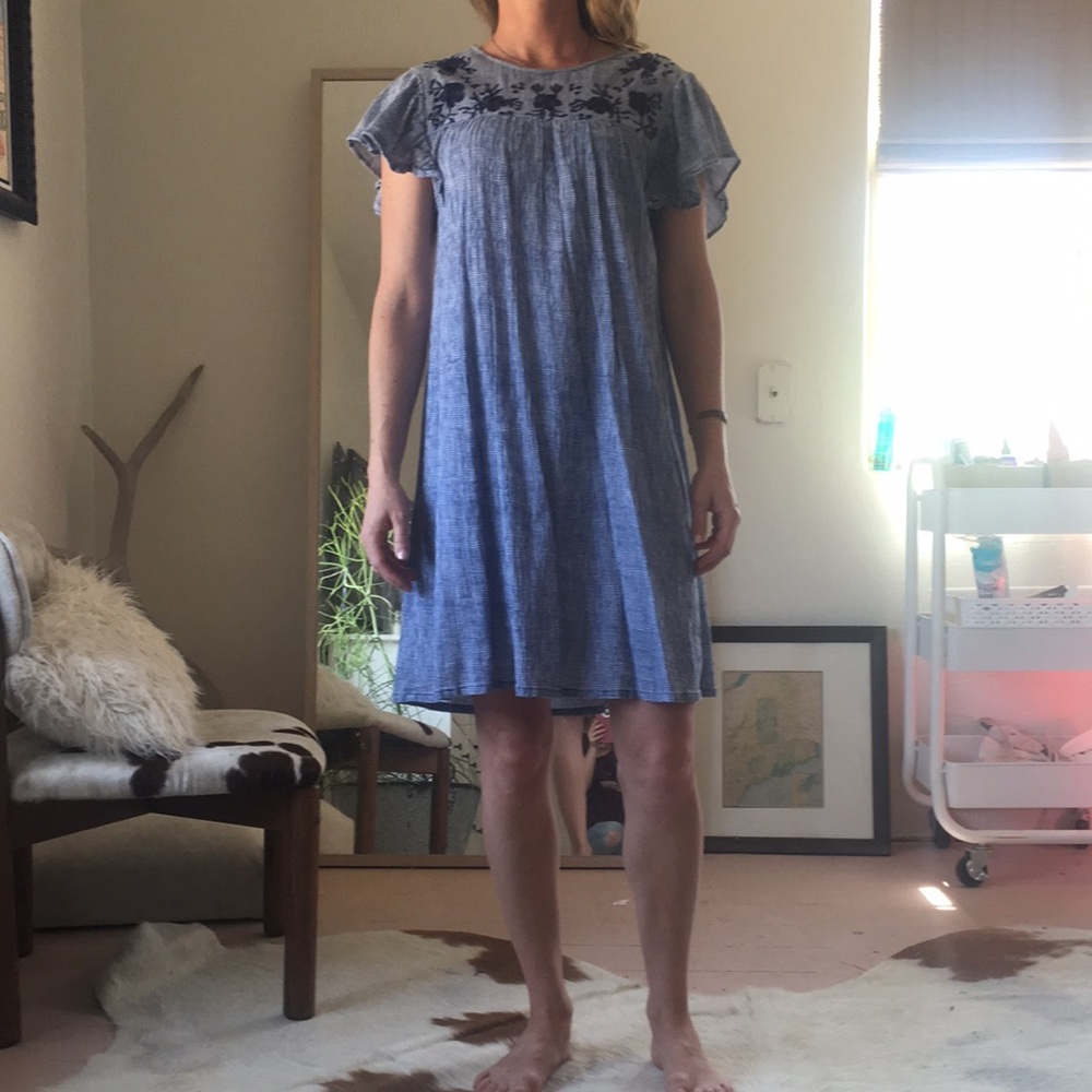 World market blue s/m shift dress